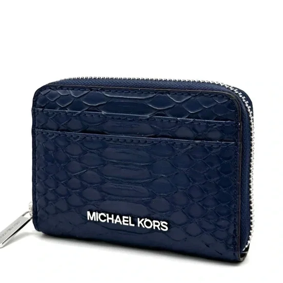 Michael Kors Medium ZA Card Case Wallet Navy Blue (NWT) Wallets